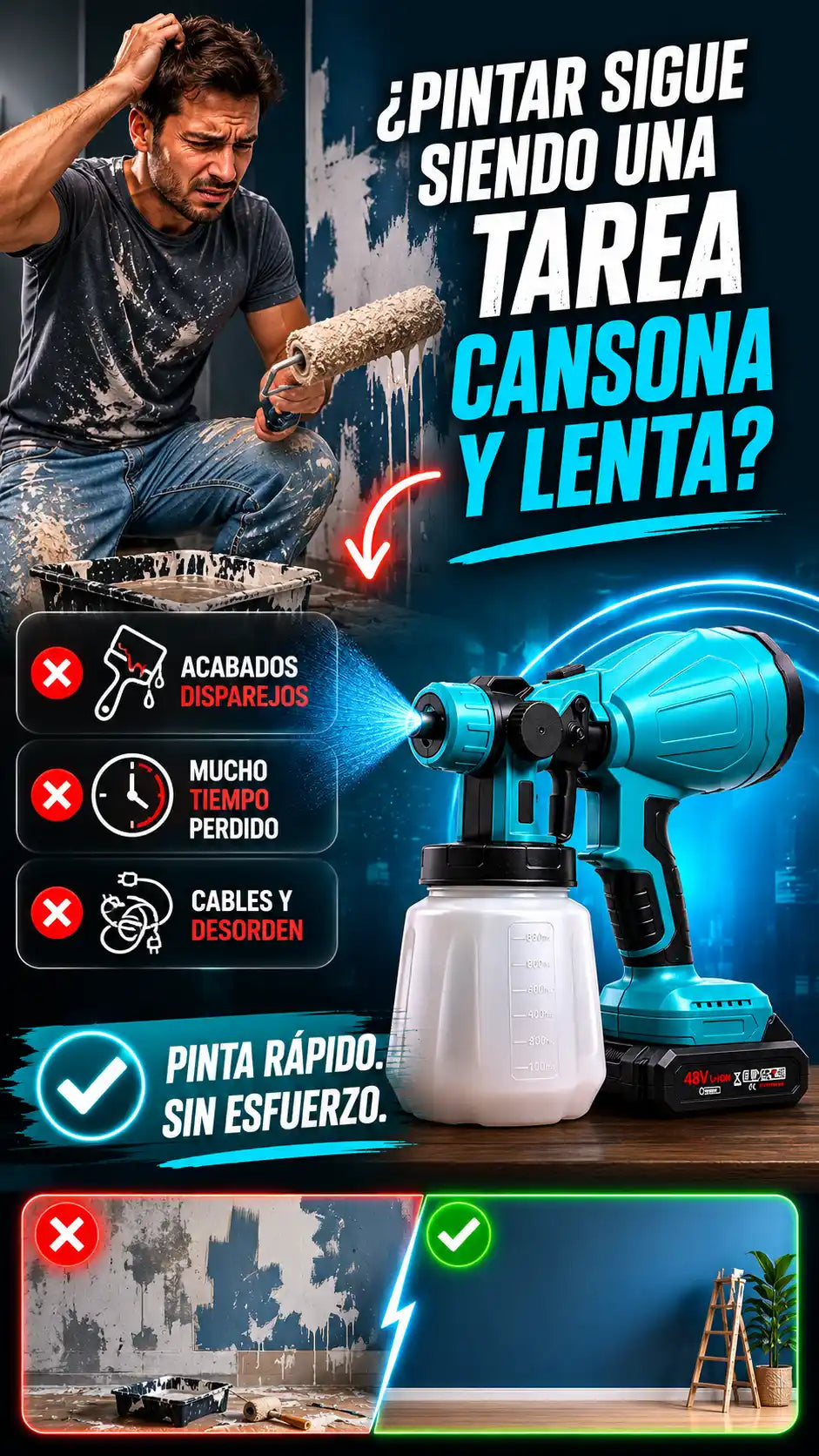 PintuMax Turbo - Pistola Pulverizadora Inalámbrica
